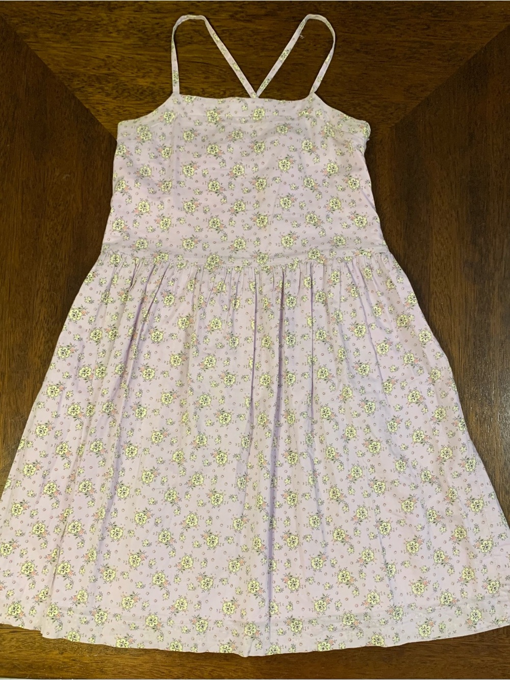 GAP Lavender Floral Spaghetti-Strap Sundress